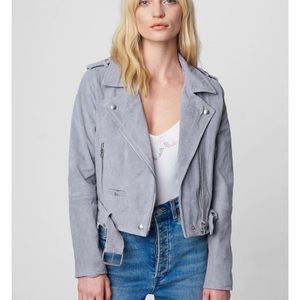 Blank NYC grey suede Moro jacket